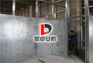轻质防爆墙施工结构设计图——鼎卓安防厂家
